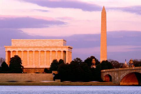 Washington Monument and Lincoln Memorial, Washington DC, 3:2