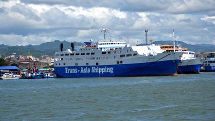 Trans-Asia Shipping Vessel Docked At The Cebu Port, Philippines, 169